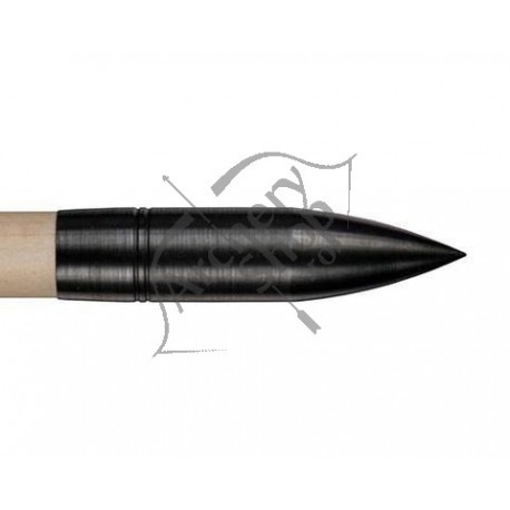 TOPHAT BULLET BURNISHED STEEL VARF SAGETI LEMN