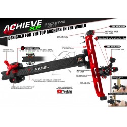 AXCEL SIGHT ACHIEVE XP UHM CARBON BAR RECURVE 9"