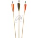 SAGETI LEMN CEDRU PENE NATURALE 4"  SET 3 BUC