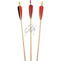 SAGETI LEMN CEDRU PENE NATURALE 5" SET 3 BUC