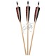 SAGETI LEMN CEDRU PENE NATURALE 5" SET 3 BUC