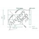 DANAGE PANOU PENTRU TINTA TIP A2 -132/132/14.5CM CU UN CENTRU DE 24.5