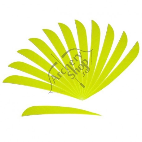BUCK TRAIL FEATHERS  CULORI FLUORESCENTE PENE NATURALE  4 INCH