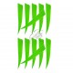 BUCK TRAIL FEATHERS  CULORI FLUORESCENTE PENE NATURALE  4 INCH