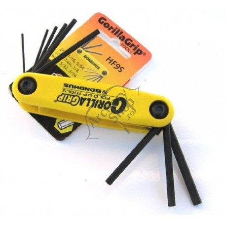BONDHUS SET INBUS INCH HF9S SMALL 0.05-3/16