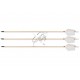 SAGETI LEMN MOLID PENE NATURAL FLU FLU 4" SET 3 BUC