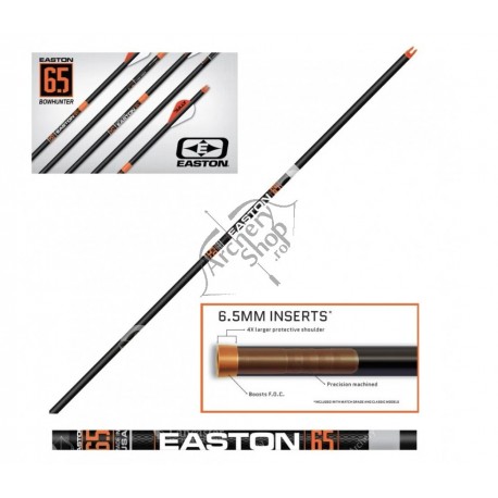 EASTON HUNTER CLASSIC SHAFT CARBON 6.5 MM SET 6 BUC