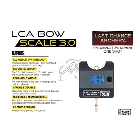 LAST CHANCE HS2 HANDHELD BOW DIGITAL SCALE CANTAR ARC