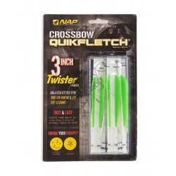 NAP QUICKFLETCH TWISTER PENE 3" PENTRU ARBALETA SET 6 BUC
