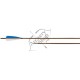 WILD MOUNTAIN BAMBOO ARROW  BAMBUS CU PENE NATURALE 4"  SET 3 BUC