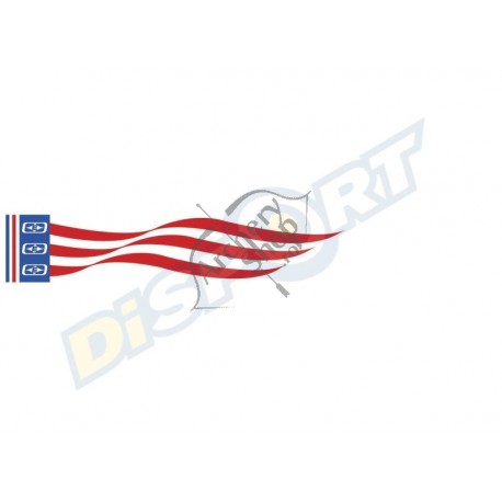 EASTON WRAPS AUTOCOLANT RED FLAME SET 12