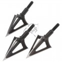 G5  MONTEC CS CARBON STEEL 3 BLADES BROADHEAD - SET 3 BUC
