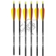 EASTON GAMEGETTER CU PENE NATURALE 4" CUSTOM SAGETI ALU SET 6 BUC