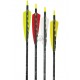 EASTON GAMEGETTER CU PENE NATURALE 4" CUSTOM SAGETI ALU SET 6 BUC